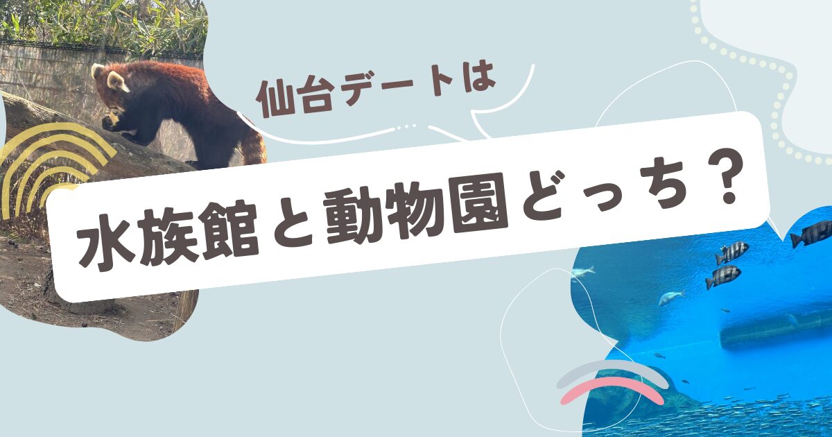 仙台デートは水族館と動物園どっち？実際に行った私が正直比較