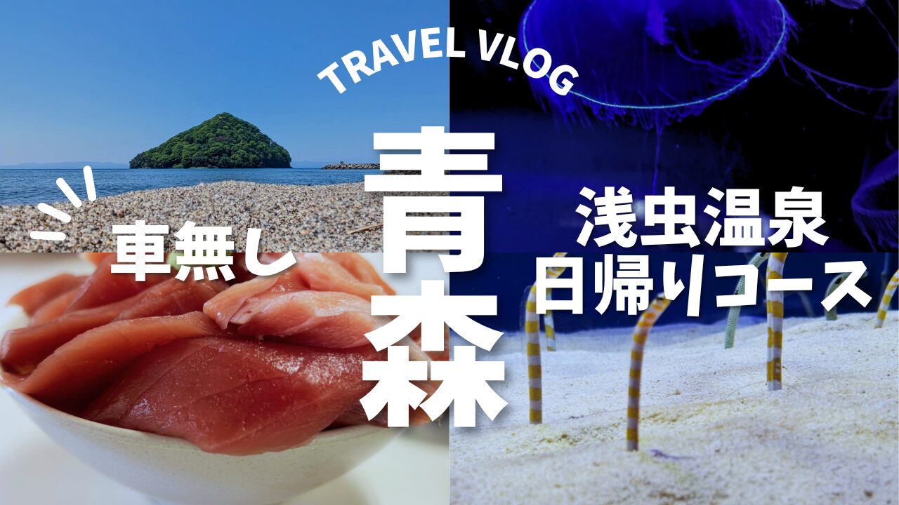 【車なしOK】青森駅から電車で行く浅虫温泉日帰りモデルコース｜温泉・海・海鮮・水族館を満喫！